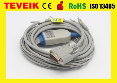 El cable del ECG de Edan para SE-12 expresa el perno AHA/IEC MS1-106902 del DB 15 de SE-3 SE-601A